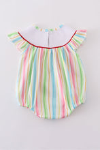 Stripe Dr. Seuss embroidery smocked bubble - ARIA KIDS