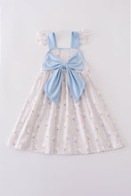 Blue bow bunny girl dress - ARIA KIDS