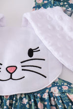 Green floral bunny applique bubble - ARIA KIDS