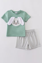 Green bunny applique set - ARIA KIDS