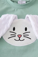 Green bunny applique set - ARIA KIDS