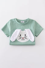 Green bunny applique set - ARIA KIDS