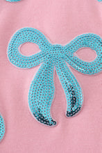 Pink bow sequin mom&me top - ARIA KIDS