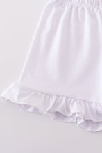 Vintage meadow print bow shorts set - ARIA KIDS