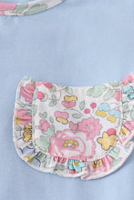 Blue floral print skort set - ARIA KIDS