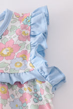 Blue floral print set - ARIA KIDS