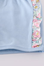 Blue floral print set - ARIA KIDS