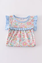 Blue floral print set - ARIA KIDS