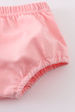 Pink floral print bow bloomer set - ARIA KIDS