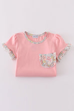 Pink floral print skort set - ARIA KIDS