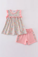 Pink floral print set - ARIA KIDS