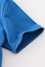 Blue airplane embroidery top - ARIA KIDS