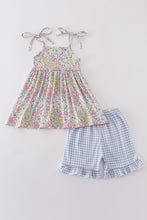 Pastel wildflowers print shorts set - ARIA KIDS
