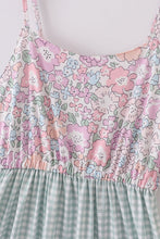 Garden gingham mom&me tiered dress - ARIA KIDS