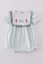 Blue he is risen embroidery bubble - ARIA KIDS