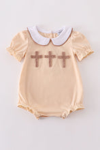 Cream cross french knot bubble - ARIA KIDS