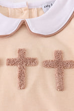Cream cross french knot bubble - ARIA KIDS