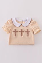 Cream cross french knot bubble - ARIA KIDS
