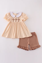 Cream cross french knot set - ARIA KIDS
