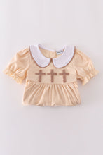 Cream cross french knot set - ARIA KIDS