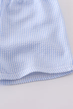 Blue cross embroider smocked set - ARIA KIDS