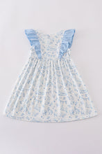 Easter duck bunny print girl dress - ARIA KIDS