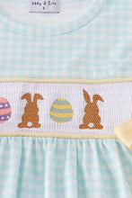 Blue bunny embroidery smocked set - ARIA KIDS