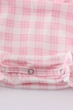 Pink bunny embroidery bow bubble - ARIA KIDS