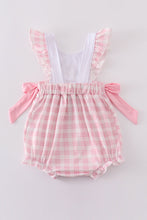 Pink bunny embroidery bow bubble - ARIA KIDS