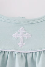 Blue cross embroidery bubble - ARIA KIDS
