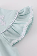 Blue cross embroidery bubble - ARIA KIDS