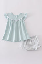 Blue cross embroidery bloomer set - ARIA KIDS