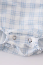 Blue plaid he is risen embroidery bubble - ARIA KIDS