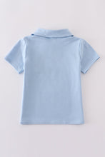 Blue cross embroidery shirt - ARIA KIDS