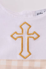Easter cross embroidery boy bubble - ARIA KIDS