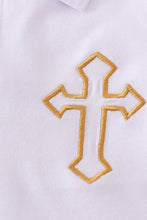 Easter cross embroidery boy bloomer set - ARIA KIDS