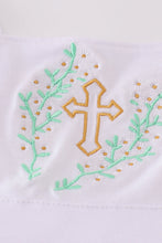 Easter cross embroidery girl dress - ARIA KIDS