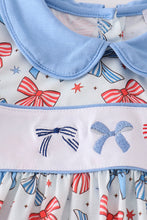 Bow trellis print embroidery set - ARIA KIDS