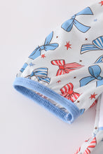 Bow trellis print embroidery set - ARIA KIDS