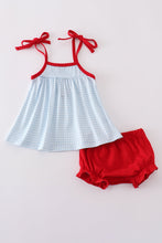 Gingham star embroidery bloomer set - ARIA KIDS