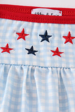 Gingham star embroidery bloomer set - ARIA KIDS