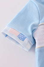 Blue flag embroidery bubble - ARIA KIDS