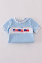 Blue flag embroidery bubble - ARIA KIDS