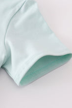 Blue tool embroidery top - ARIA KIDS