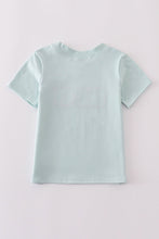 Blue tool embroidery top - ARIA KIDS