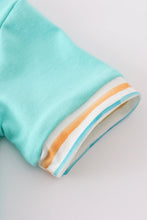 Blue marine creature embroidery smocked bubble - ARIA KIDS