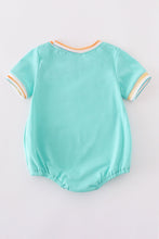 Blue marine creature embroidery smocked bubble - ARIA KIDS