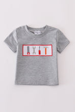 Grey tool embroidery top - ARIA KIDS