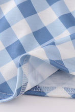 Blue bow embroidery smocked dress - ARIA KIDS