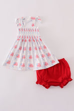 Bow embroidery smocked bloomer set - ARIA KIDS